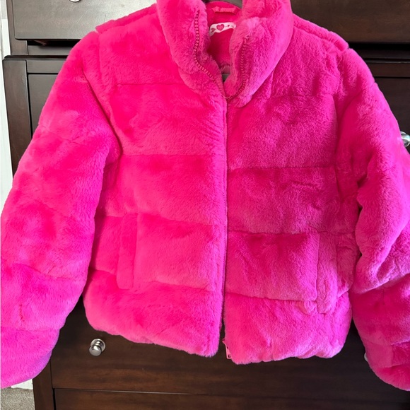 Buddy Love Vibrant Pink Teddy Jacket - Picture 3 of 6